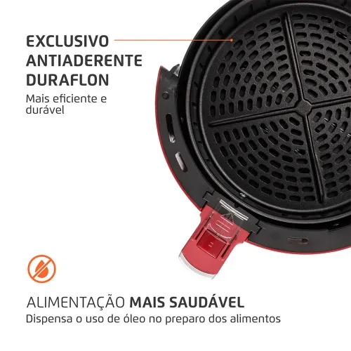 Fritadeira elétrica sem óleo Air Fryer 3,5L 1.500 Watts - AF-32-RI  110V