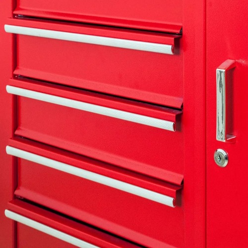 Bancada móvel com 5 gavetas e porta lateral - RLL-277 Bancada móvel com 5 gavetas e porta lateral - RLL-277