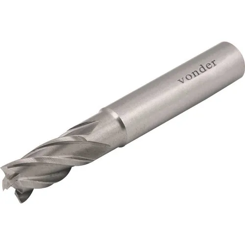 Fresa de topo 13 mm 4 cortes aço rápido - DIN844A