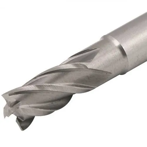 Fresa de topo 13 mm 4 cortes aço rápido - DIN844A