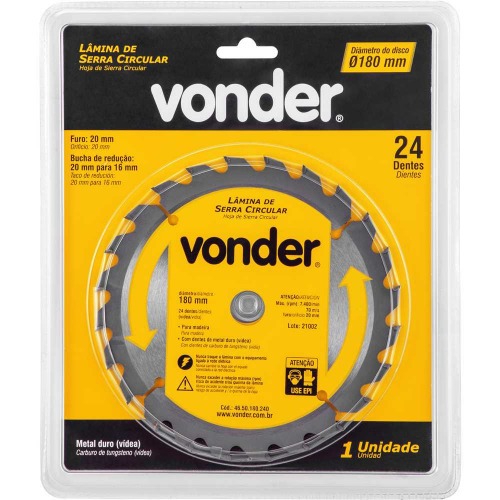 Disco de serra para madeira 180 x 20 x 24 dentes Disco de serra para madeira 180 x 20 x 24 dentes