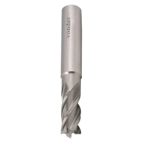 Fresa de topo 10 mm 4 cortes aço rápido - DIN844A