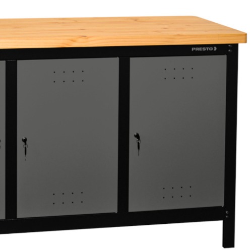 Bancada fechada com 3 portas 1,5 m tampo 40 mm - Dark Bancada fechada com 3 portas 1,5 m tampo 40 mm - Dark