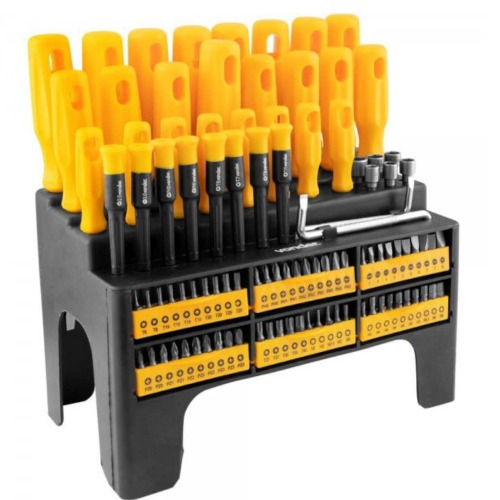 Jogo de Chaves Fenda Phillips Hexalobular e Precis�o  100 Pe�as