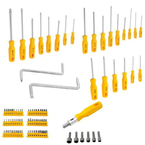 Jogo de Chaves Fenda Phillips Hexalobular e Precis�o  100 Pe�as