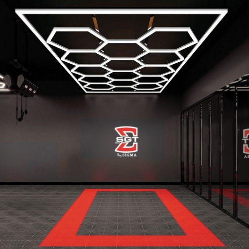 Lumin�ria colm�ia hexagonal em Led com 14 c�lulas CRI>90  110V/220V