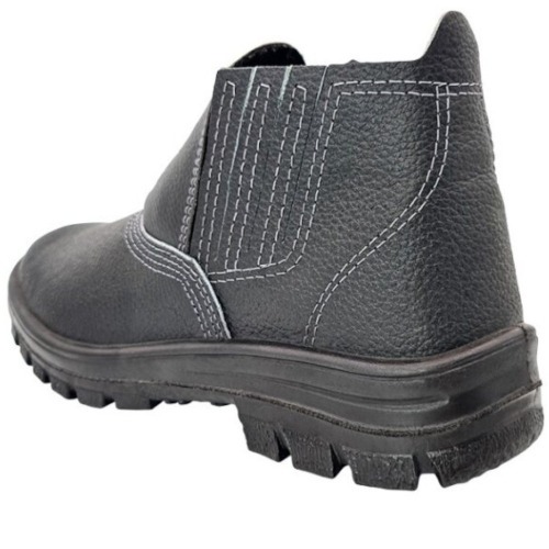 Botina monodensidade couro relax com elstico - 010