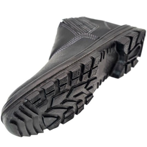 Botina monodensidade couro relax com elástico biqueira de aço - 011 Botina monodensidade couro relax com elástico biqueira de aço - 011