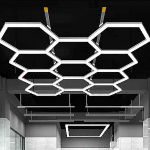 Lumin�ria colm�ia hexagonal em Led com 5 c�lulas - CRI>90  110V/220V