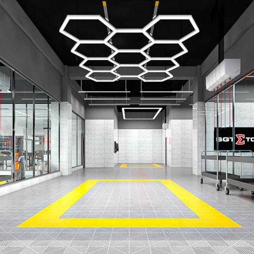 Lumin�ria colm�ia hexagonal em Led com 5 c�lulas - CRI>90  110V/220V