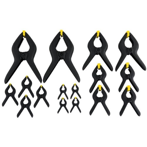 Jogo de grampos de nylon 19mm x 75mm com 16 peas - 83-094