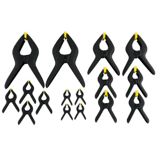 Jogo de grampos de nylon 19mm x 75mm com 16 peças - 83-094