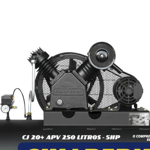 Compressor de ar 20 pés 250L 5 hp 175 lbs trifásico - CJ 20+ APV 250L Compressor de ar 20 pés 250L 5 hp 175 lbs trifásico - CJ 20+ APV 250L