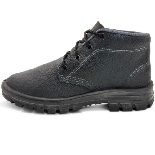 Botina monodensidade couro relax com cadarço biqueira de aço - 013 Botina monodensidade couro relax com cadarço biqueira de aço - 013