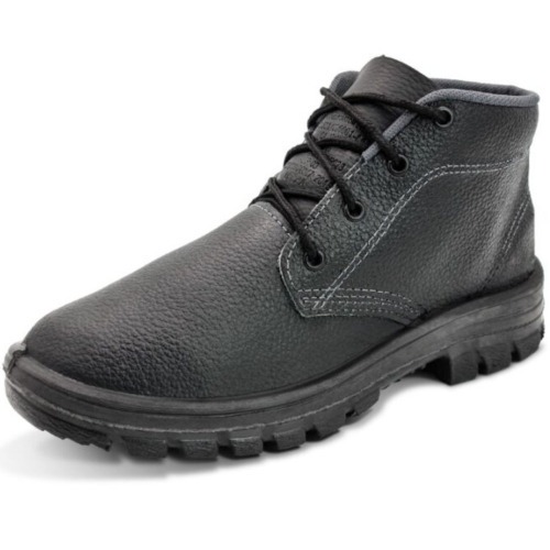 Botina monodensidade couro relax com cadaro biqueira de ao - 013