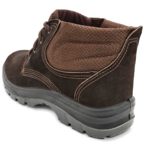 Botina bidensidade couro Nobuck com cadaro biqueira pvc - TP092