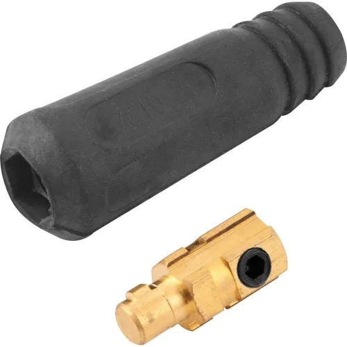 Conector rápido macho 9 mm para cabo de solda