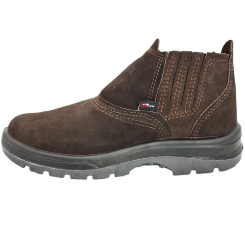 Botina bidensidade couro Nobuck com el�stico biqueira pvc - TP096