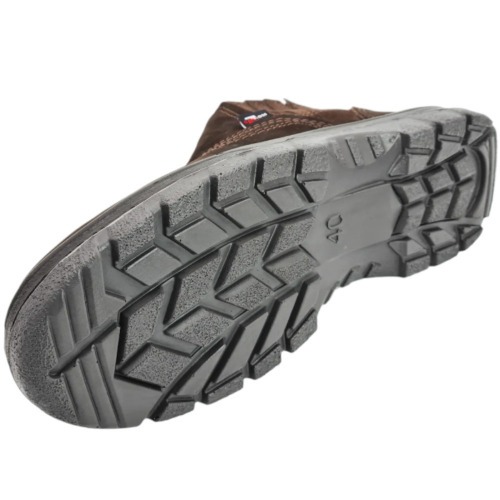 Botina bidensidade couro Nobuck com elstico biqueira pvc - TP096