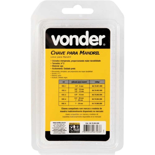 Chave para mandril de 5/8