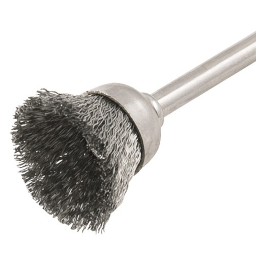 Escova tipo copo em aço para micro retífica Escova tipo copo em aço para micro retífica