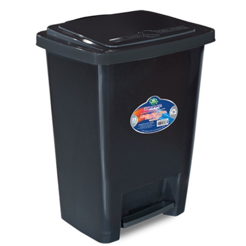 Lixeira plástica 35 litros com pedal - 25867 Lixeira plástica 35 litros com pedal - 25867