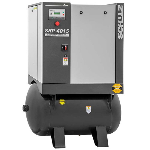 Compressor de ar de parafuso 15 hp 234,5L 9 bar trifásico - SRP 4015E LEAN Compressor de ar de parafuso 15 hp 234,5L 9 bar trifásico - SRP 4015E LEAN