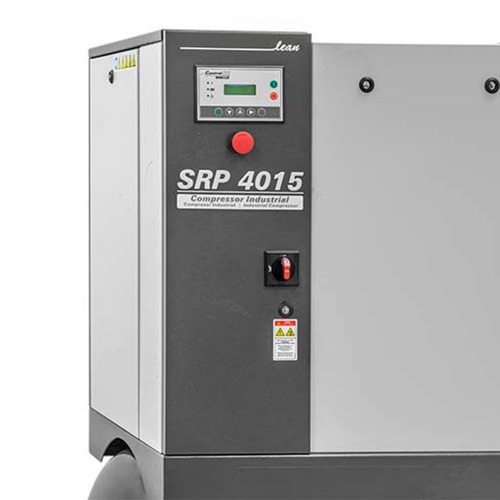 Compressor de ar de parafuso 15 hp 234,5L 9 bar trifásico - SRP 4015E LEAN Compressor de ar de parafuso 15 hp 234,5L 9 bar trifásico - SRP 4015E LEAN