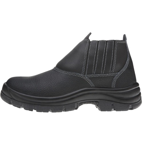 Botina bidensidade couro relax com elástico biqueira plástica - Safety Flex Botina bidensidade couro relax com elástico biqueira plástica - Safety Flex