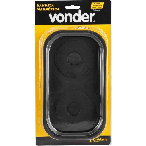 Bandeja magn�tica retangular de pl�stico 140 x 240 mm