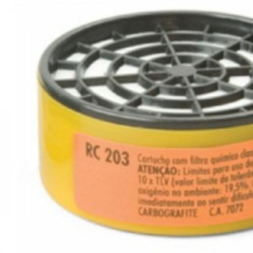 Cartucho para máscara respiratória - RC-203 Cartucho para máscara respiratória - RC-203