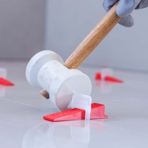 Espaador de 1,5 mm para nivelamento de piso com 50 peas 