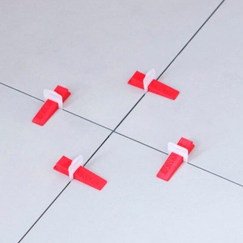 Espaçador de 1,0 mm para nivelamento de piso com 50 peças Espaçador de 1,0 mm para nivelamento de piso com 50 peças