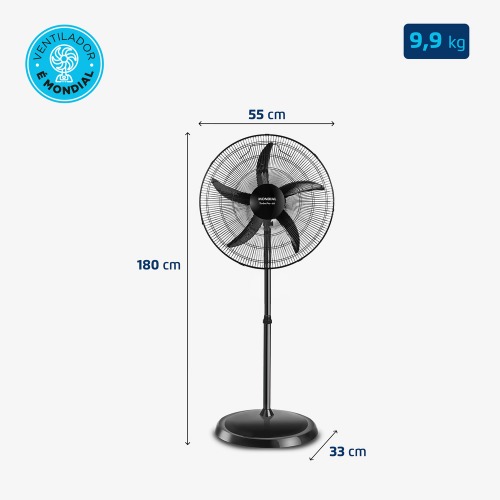 Ventilador de coluna 55 cm 5 pás oscilante - NVC-PRO-55  220V Ventilador de coluna 55 cm 5 pás oscilante - NVC-PRO-55  220V