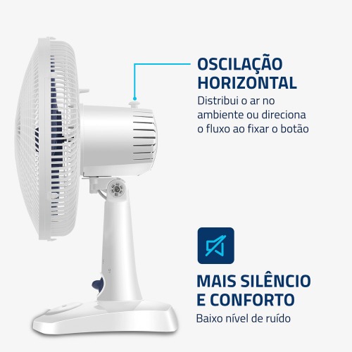 Ventilador de mesa 30 cm 6 pás 3 velocidades Super Power- VSP-30-W  110V Ventilador de mesa 30 cm 6 pás 3 velocidades Super Power- VSP-30-W  110V
