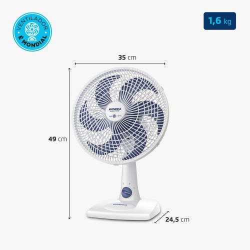 Ventilador de mesa 30 cm 6 pás 3 velocidades Super Power- VSP-30-W  110V Ventilador de mesa 30 cm 6 pás 3 velocidades Super Power- VSP-30-W  110V