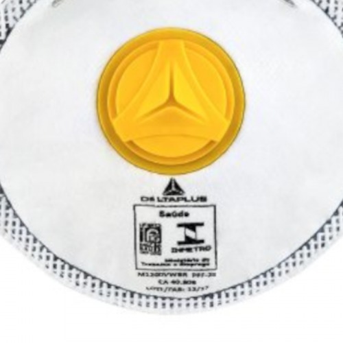 Kit 10 Máscaras contra poeiras e névoas com válvula carvão ativado N95 PFF2 - CONFORT Kit 10 Máscaras contra poeiras e névoas com válvula carvão ativado N95 PFF2 - CONFORT