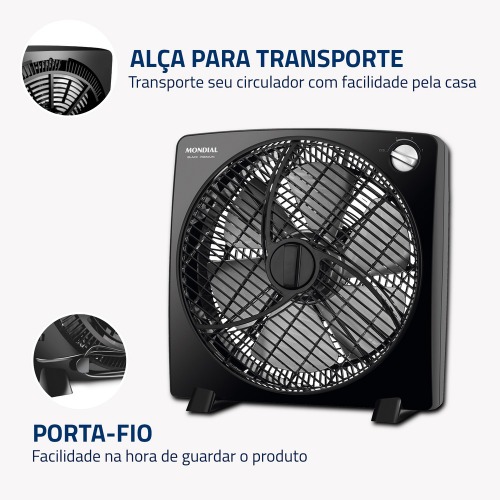 Circulador de ar 30 cm com 3 velocidades - CA-02-6P 220V Circulador de ar 30 cm com 3 velocidades - CA-02-6P 220V