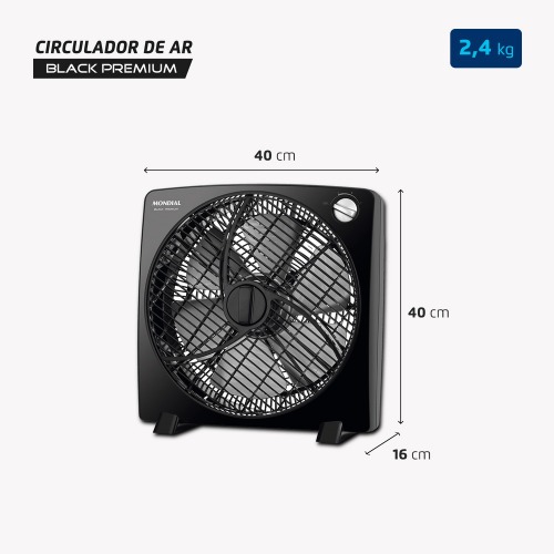 Circulador de ar 30 cm com 3 velocidades - CA-02-6P 220V Circulador de ar 30 cm com 3 velocidades - CA-02-6P 220V