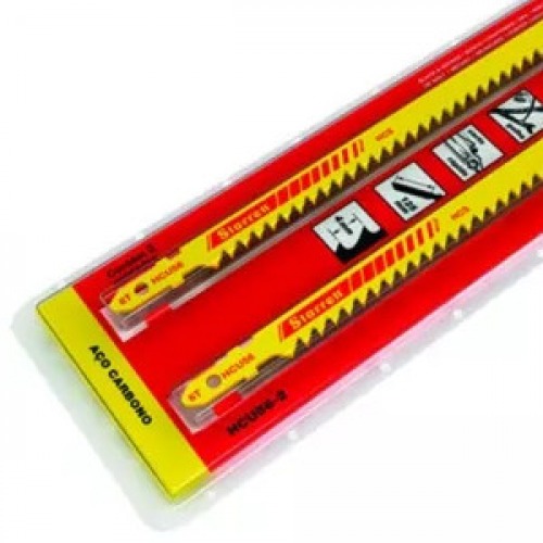 L�mina serra tico tico 152 mm 6 dentes bimetal para madeira 2 pe�as - HCU56-2