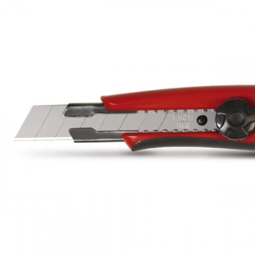 Estilete estreito 9 mm emborrachado trava giratria - EXACT