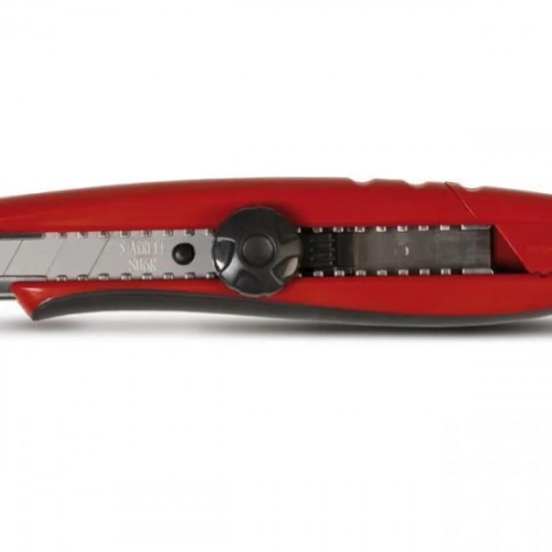 Estilete estreito 9 mm emborrachado trava giratria - EXACT