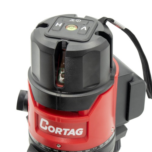 Nvel a laser verde pendular giratrio a bateria 5 linhas 15 m com maleta e 2 baterias - NLC 817  110V/220V