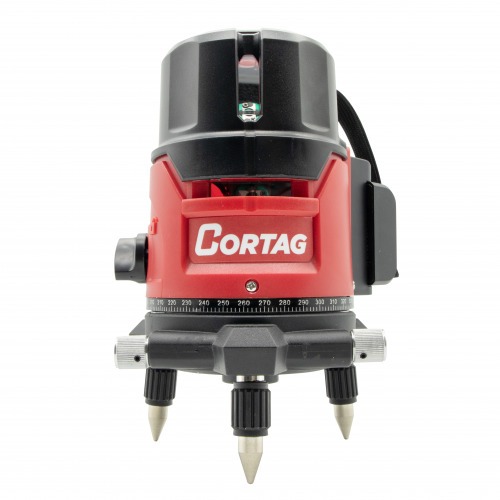 Nvel a laser verde pendular giratrio a bateria 5 linhas 15 m com maleta e 2 baterias - NLC 817  110V/220V