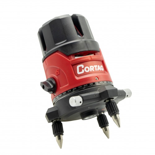 Nvel a laser verde pendular giratrio a bateria 5 linhas 15 m com maleta e 2 baterias - NLC 817  110V/220V