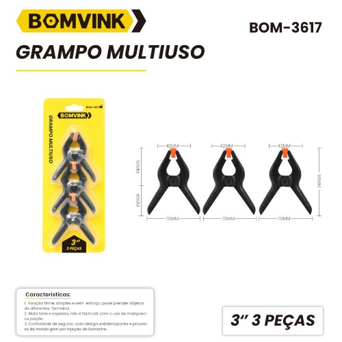Jogo de grampo multiuso 3 Jogo de grampo multiuso 3