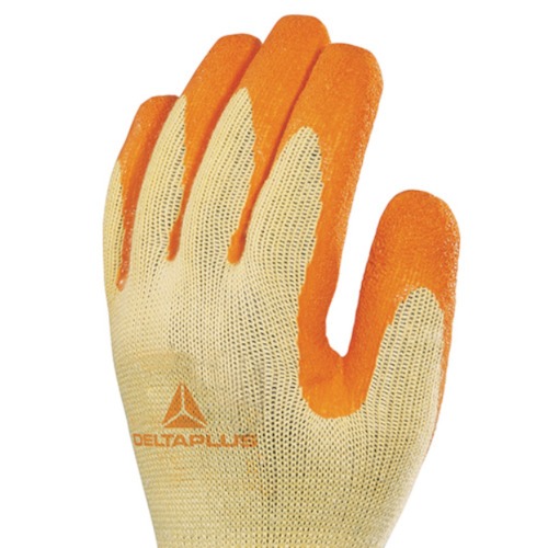 Luva de algodo com polister revestida em latx tam. G