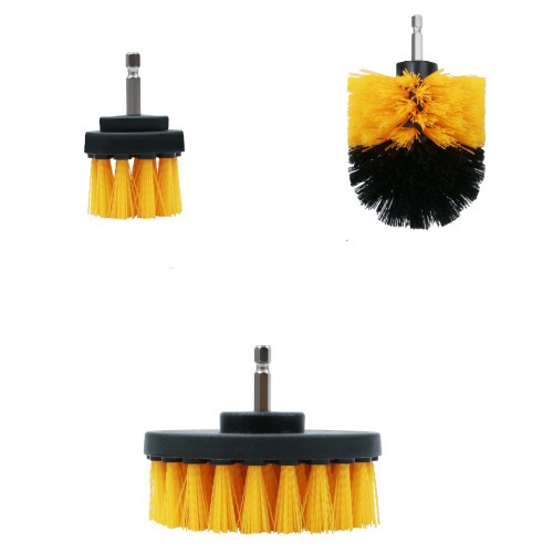 Jogo de escovas rotativas para furadeira e parafusadeira com 3 peças - BOM-7324 Jogo de escovas rotativas para furadeira e parafusadeira com 3 peças - BOM-7324