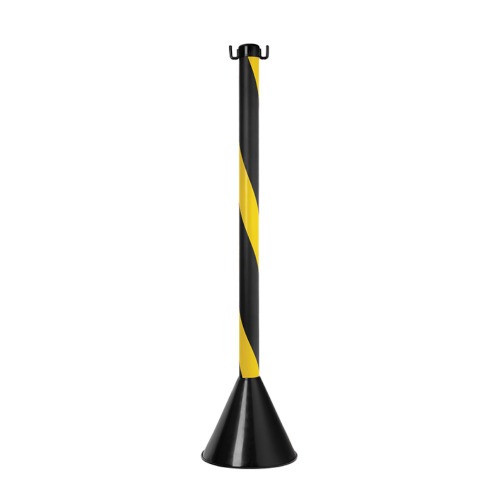 Pedestal para corrente de sinalização 95 cm zebrado Pedestal para corrente de sinalização 95 cm zebrado