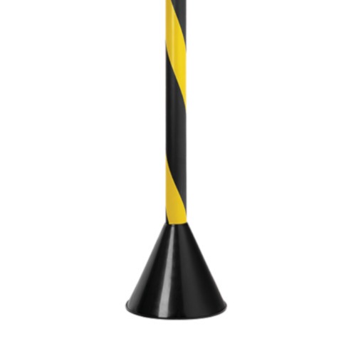 Pedestal para corrente de sinalização 95 cm zebrado Pedestal para corrente de sinalização 95 cm zebrado